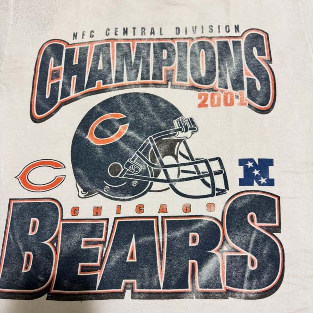 Vintage 2001 Chicago Bears NFC Central Division Champions T-Shirt